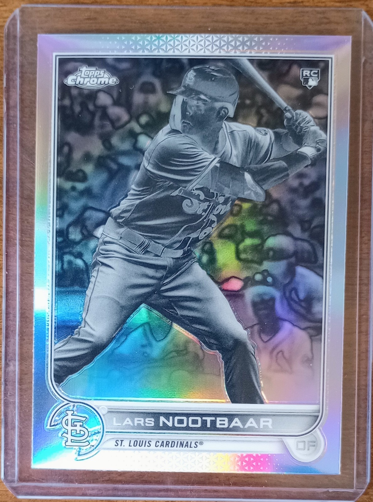 Lars Nootbaar 2022 Topps Chrome Negative Refractor #19 Rookie Card RC