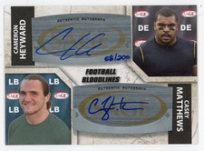 Casey Matthews & Cameron Heyward–Signed 2011 SAGE Bloodlines Autograph Card