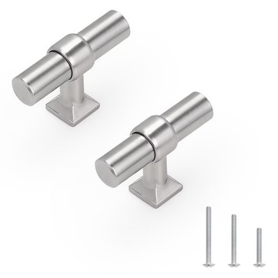 50 Pack Brushed Nickel Cabinet Knobs Single Hole Dresser Pulls with Zinc Allo...