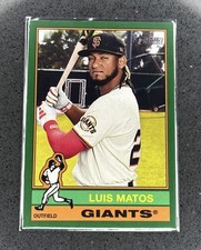 2025 Topps Heritage Luis Matos #113 Dark Green Border