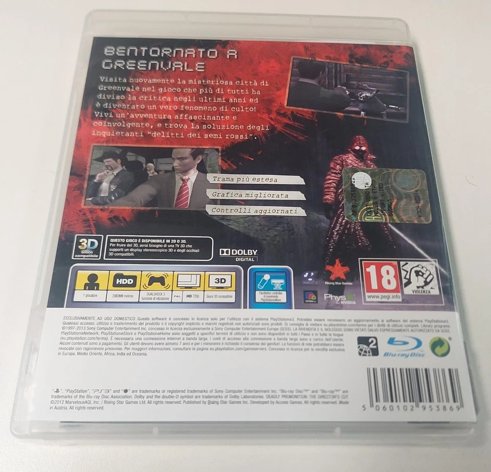 Deadly Premonition The Director's Cut - PS3 PAL ITA usato - retrogaming - Immagine 3 di 4