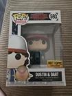 Funko Pop! Stranger Things Dustin &  Dart #593 Hot Topic Exclusive, Unopened
