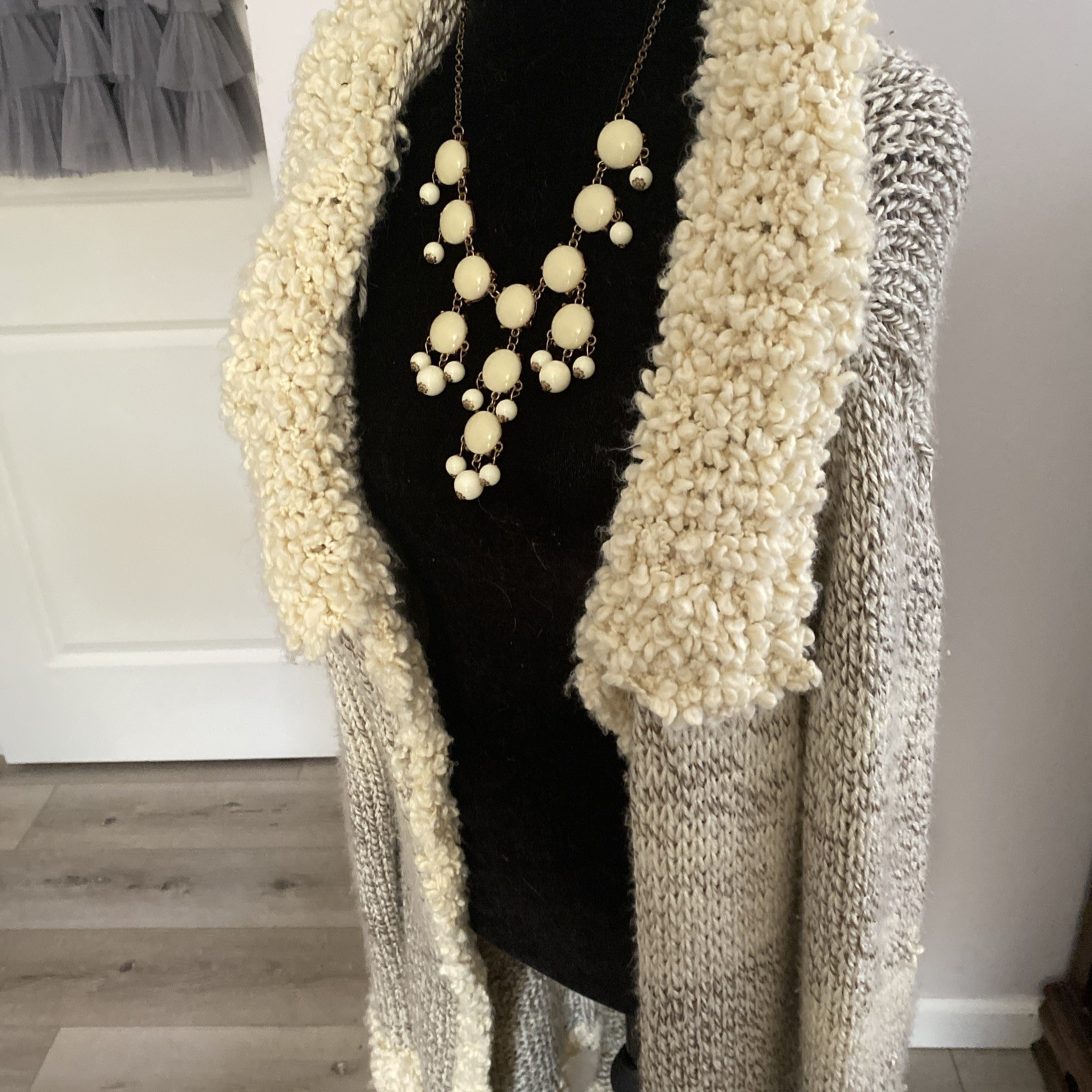 cable knit duster - image 2