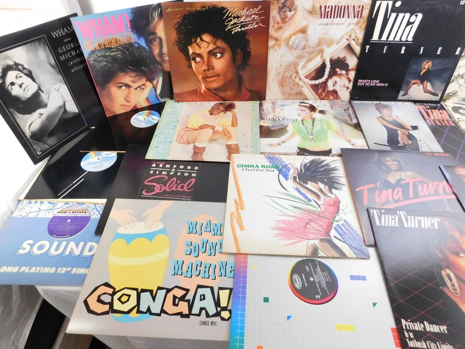 SINGLES Funk Soul & Pop Vinyl Record LP Collection x26 Tina Turner Wham! Jackson - Image 2 of 4