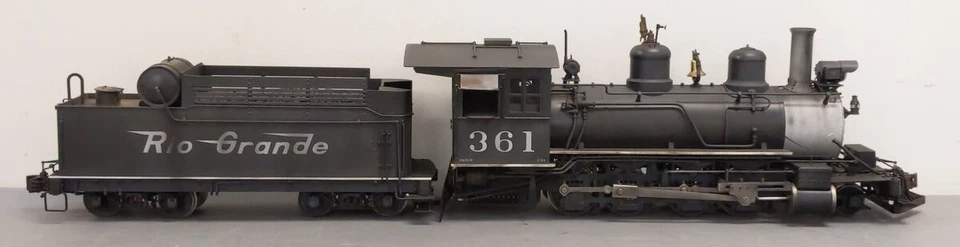 Accucraft AC88-131 1:20.3 Custom Weathered D&RGW 2-8-0 C-21 Loco & Tender #361 - Image 3 of 4
