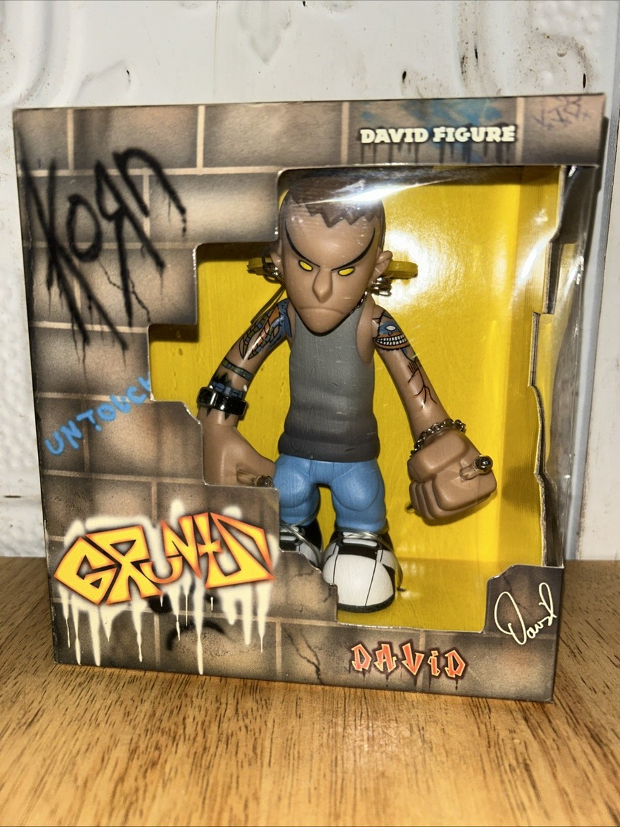 2002 Korn Figure In Box - DAVID with Drumsticks - Gruntz