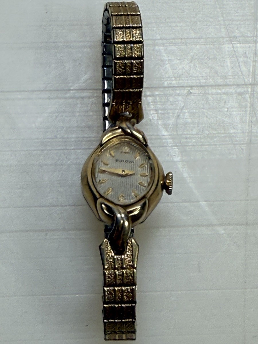 Vintage Bulova M5 10k Rolled Gold Plate Manual Wind Ladies Watch Working 1958 Bulova 10k Gold Filled Manual Wind Watch | Mercari main image 4