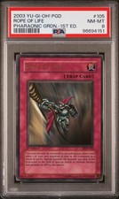 Yu-Gi-Oh! - Pharaonic Guardian Rope of Life 2003 PGD-105 1st Edition PSA 8
