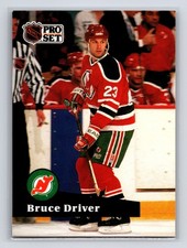 1991-92 Pro Set - Bruce Driver #140 New Jersey Devils Hockey Card