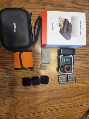 Insta360 Ace Pro 2 8K Action Camera Bundle w/ Xplorer Grip, Hood, Printer 256GB