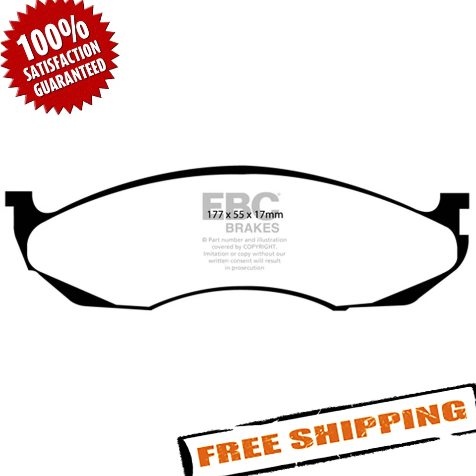 Pastillas de freno delanteras de fibras de aramida EBC DP41022R Yellowstuff para Jeep Cherokee 90-96 Foto 2 de 4