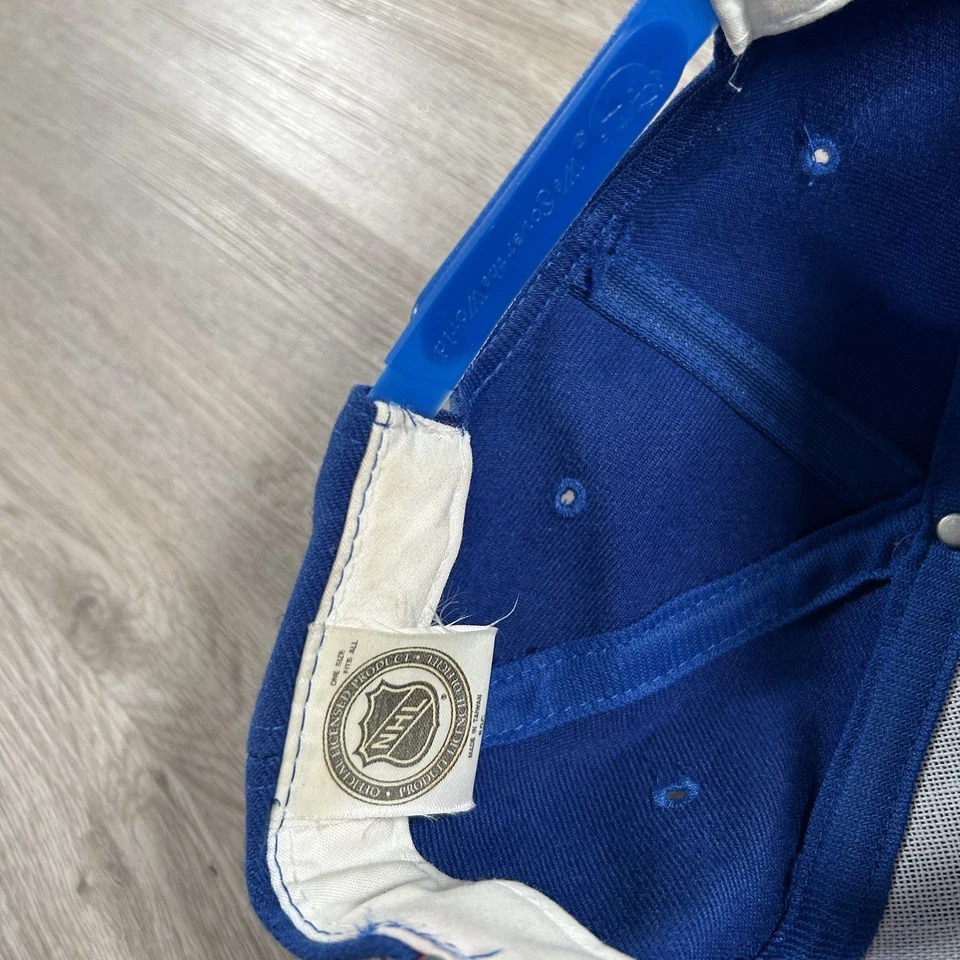 De colección New York Rangers Snapback Sombrero NHL Azul Rojo Top of the World Gorra de Lana Foto 4 de 4