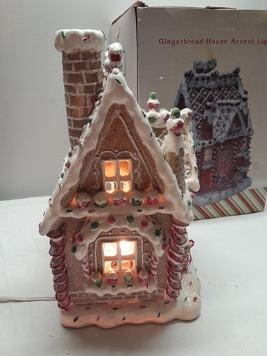 Cracker Barrel Gingerbread House Accent Light Christmas - Picture 2 of 13