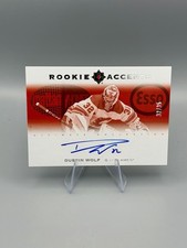 2023-24 Ultimate Collection Rookie Auto 32/35 Dustin Wolf Auto #Match 🔥🔥🔥🔥
