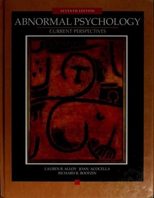Abnormal Psychology : Current Perspectives Hardcover