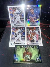 Ronald Acuna Jr. 2022 Stars Of MLB, Bryan De La Cruz Rookie Card Combo + Insert. rookie card picture