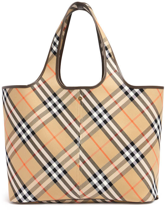 Холщовая сумка Burberry - E/W среднего размера - песочного цвета