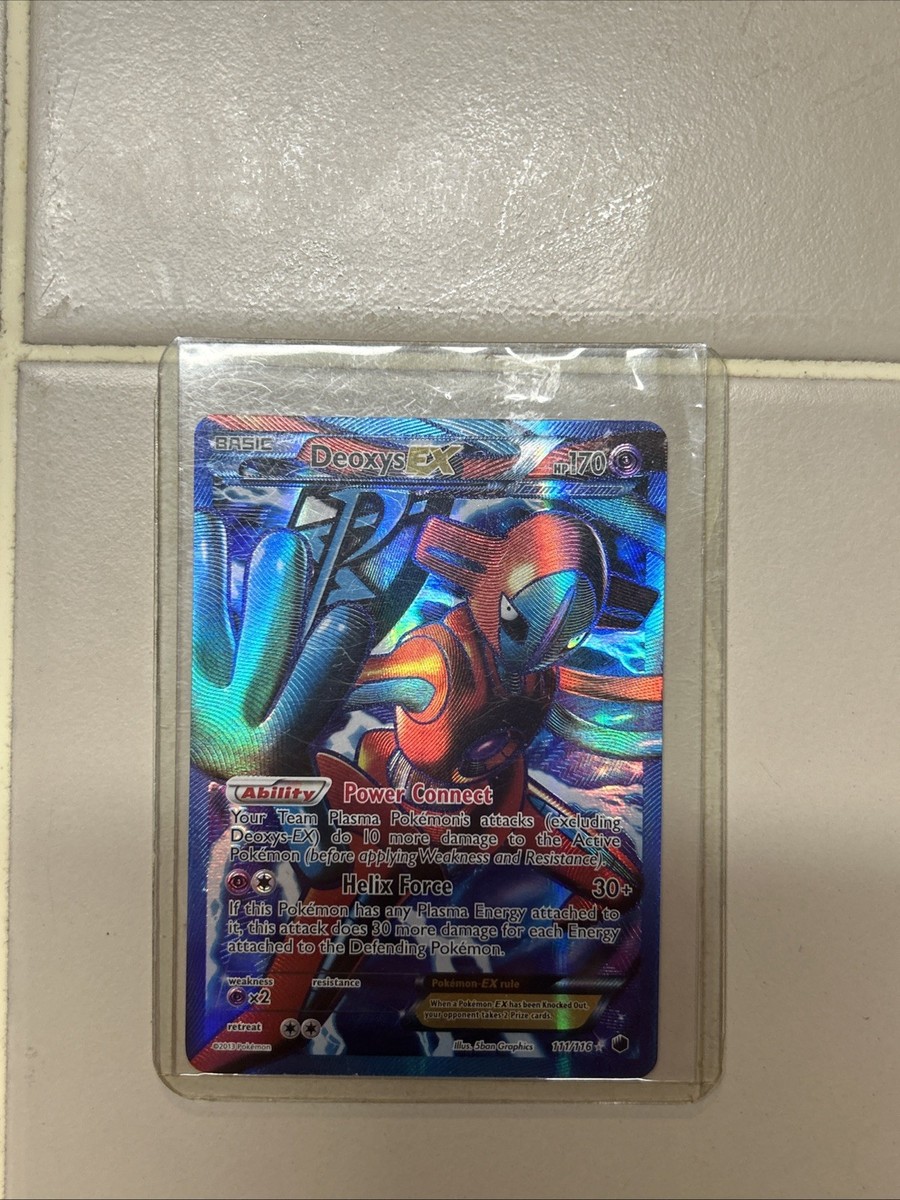 2013 Pokemon Black & White Plasma Freeze Full Art Deoxys EX Holo