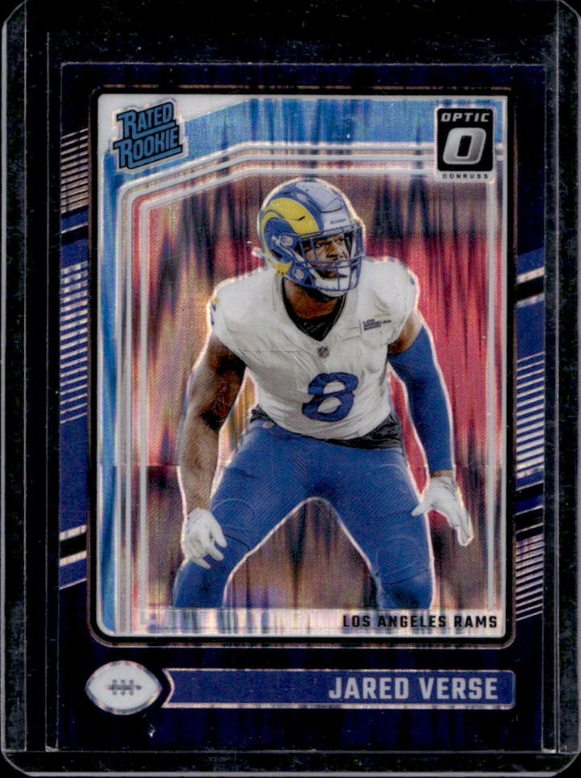 2024 Panini Donruss Optic Jared Verse Purple Shock Rated Rookie #242 Rams