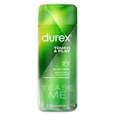 Durex Massage & Play 2 in 1 Lubricant, 6.76 Fl Oz (Pack of 1), Clear 