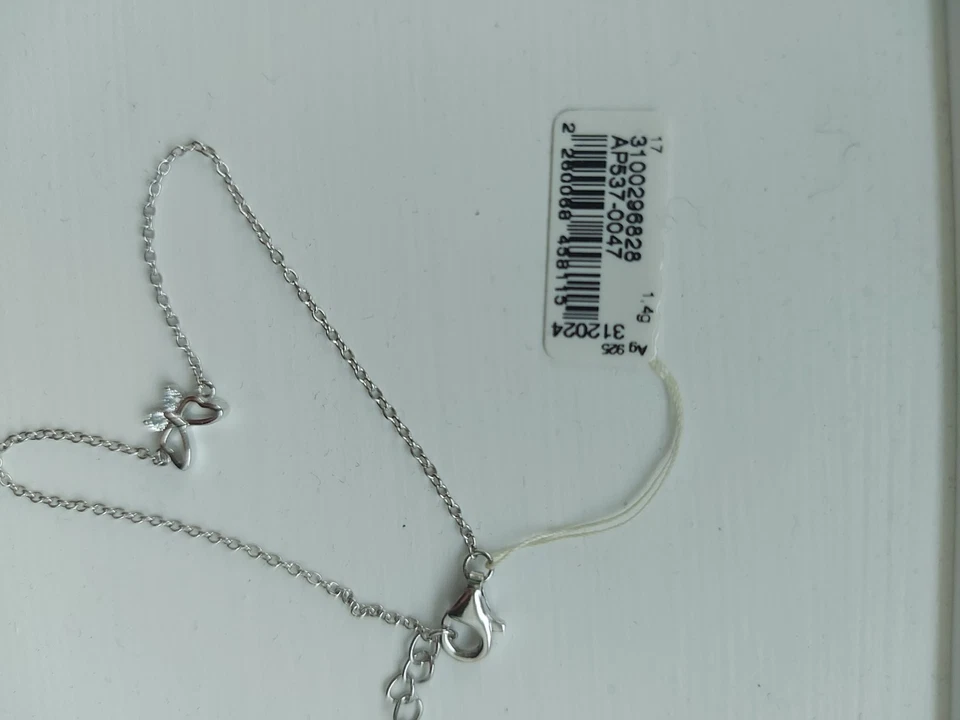 Pulsera de plata de ley con mariposa y circonitas  Foto 3 de 4