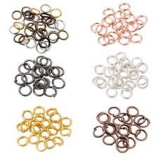 50-200pcs/lot 3-20 Mm Jump Rings Split Rings Connectors for Diy Jewelry Finding