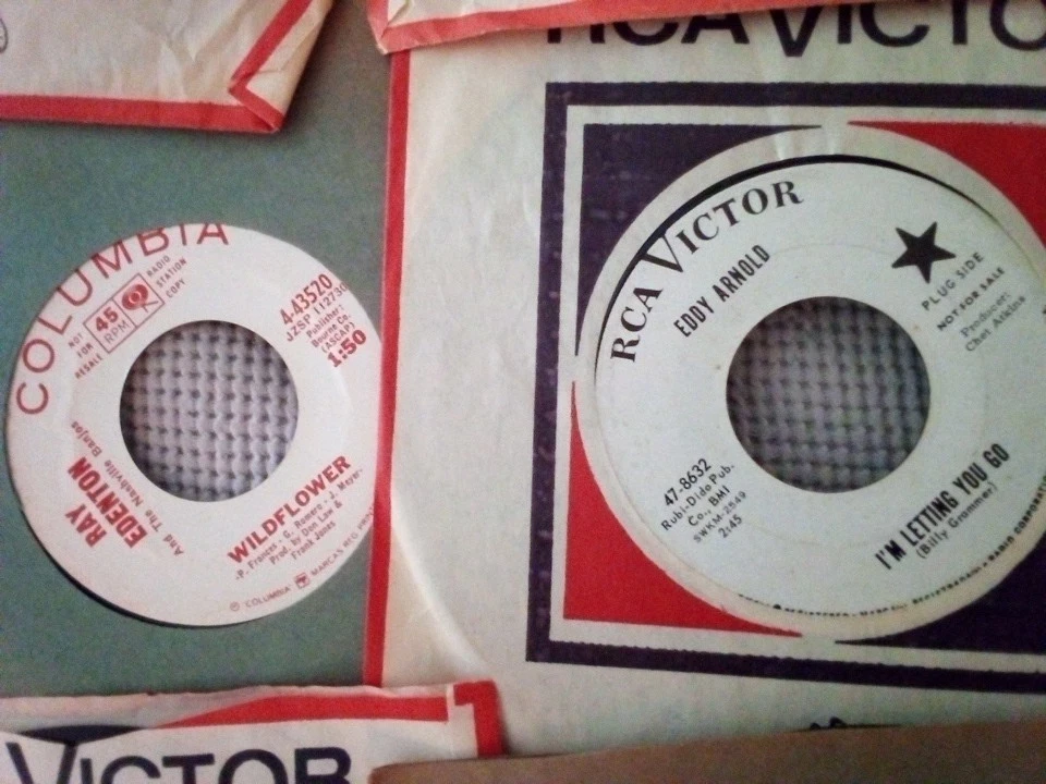 10x 1960s Country 45 Records All Promo's Chet Atkins Connie Smith Old Stock NM - Image 3 of 4