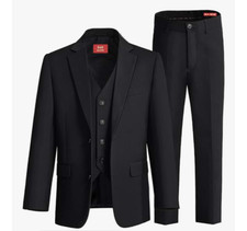 ELPA boys three piece single breasted suit blazer vest pants size 16