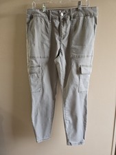 Women's True Craft Gary Cargo Skinny Pants Stonepipe Cigarette Plus Size 16W