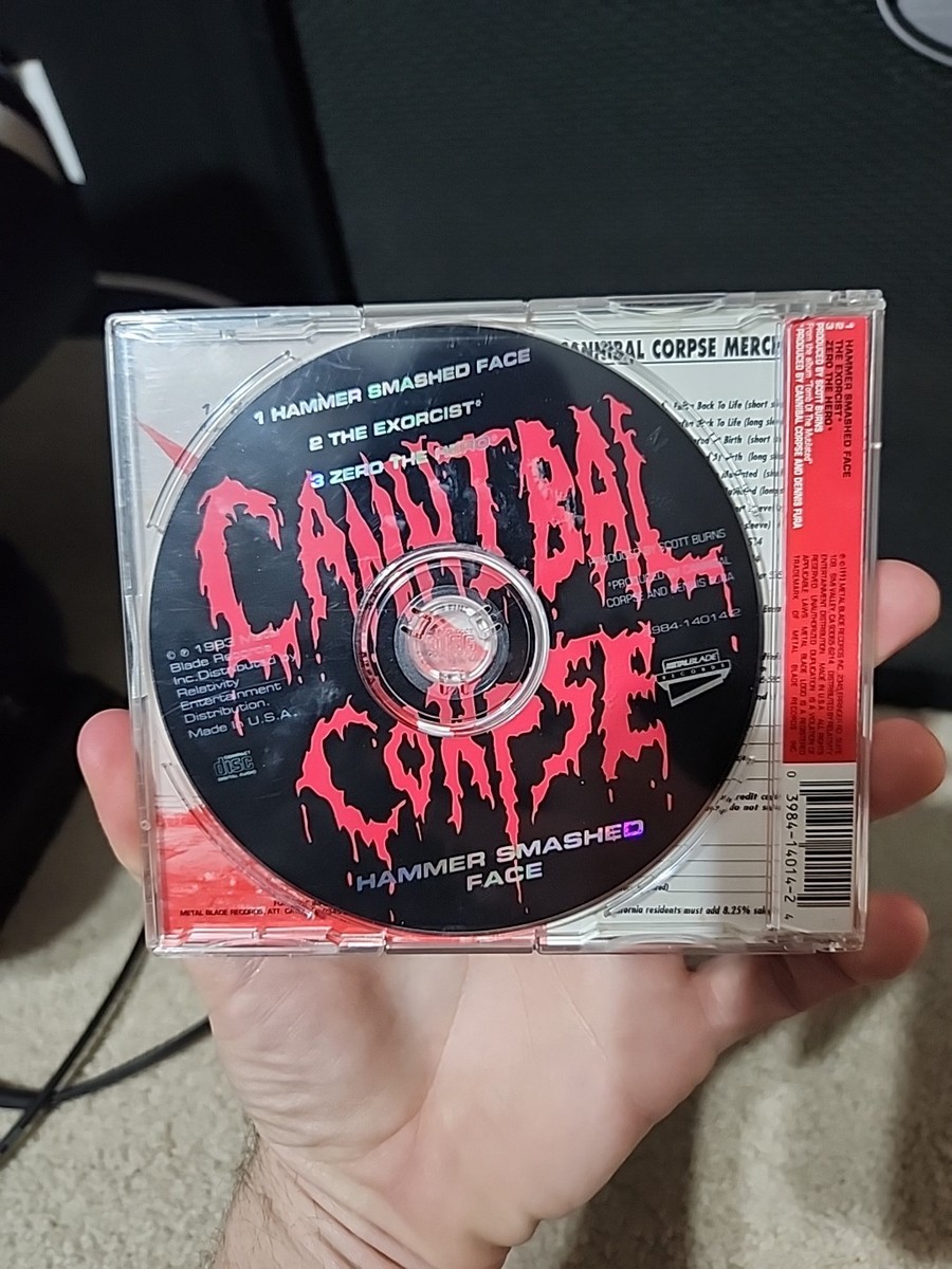 Cannibal Corpse Hammer Smashed Face Cd 1993 1st Press EX W