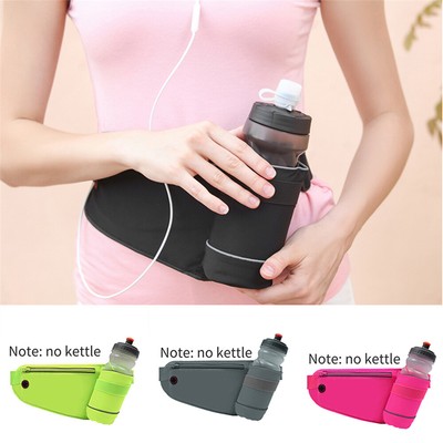 running belt with water bottle holder