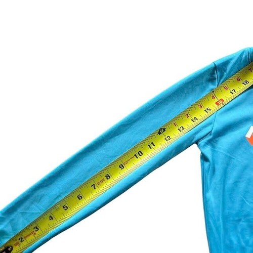 Under Armour Unisex Youth Swim RashGuard Protection Long Sleeve Turquoise Sz 5 - Picture 11 of 11