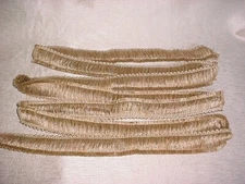 13Y KRAVET LEE JOFA GOLD BRASS WHEAT LOOP FRINGE UPHOLSTERY TRIM
