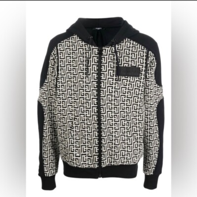 Balmain Paris PB Monogram Hoodie 