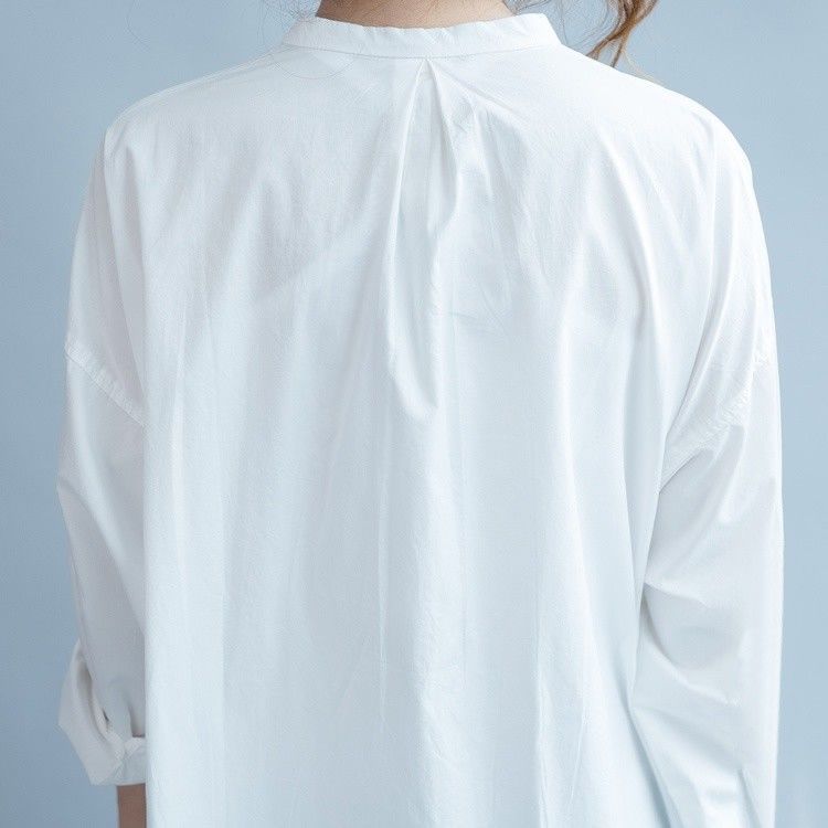 ladies oversized white cotton shirt