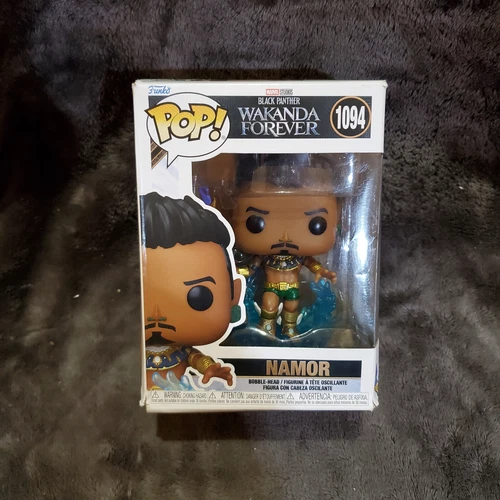 Funko Pop! Vinilo: Marvel - Namor #1094 Wakanda Forever caja dañada