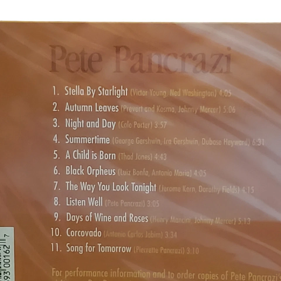 Pete Pancrazi Trio Songbook 2006 CD 11 Song Tracks New Sealed  Foto 2 de 4