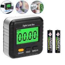 Magnetic Digital Level Box LCD Angle Finder Protractor Inclinometer Bevel Gauge