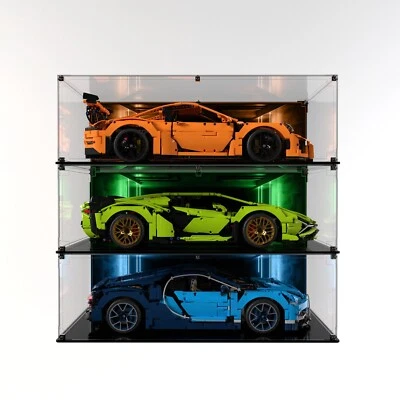 Display Case for Lego Technic - Bugatti - Lamborghini - Porsche - Ferrari