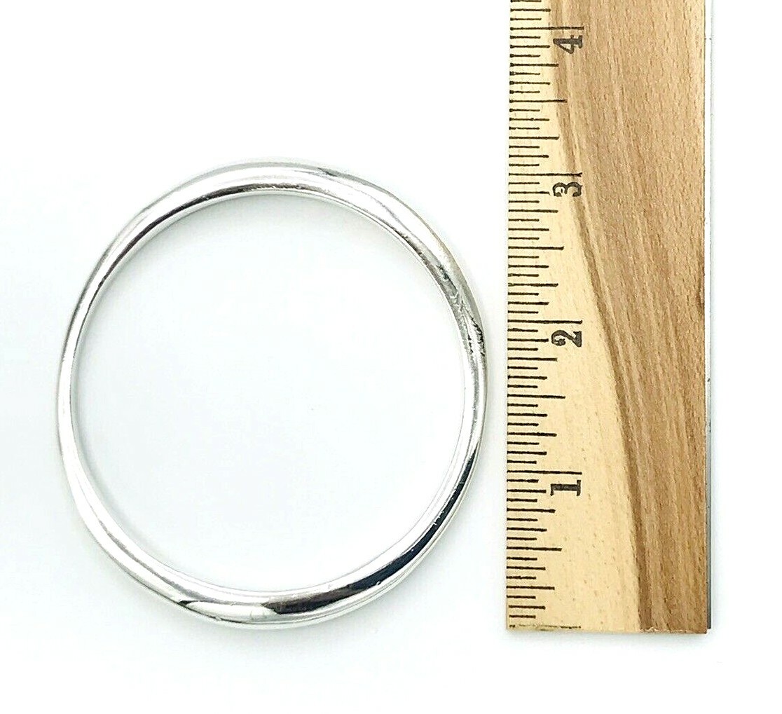 Vintage Solid 925 Sterling Silver Stacker Bangle … - image 9