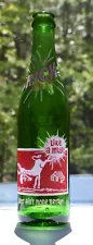 Vintage Green Glass KICK Like a Mule 10 oz Soda Bottle by Duraglas ACL Reuse
