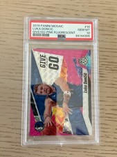 Luka Doncic 2019-20 Panini Mosaic Give and Go Mosaic Pink Fluorescent /10 PSA 10