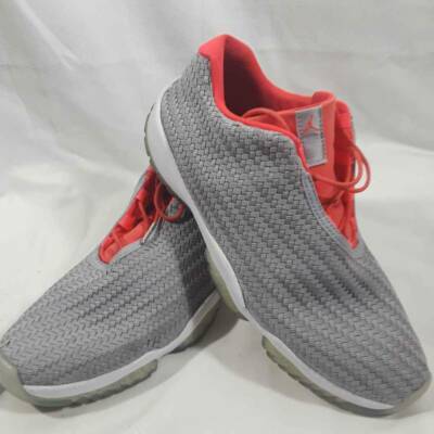 Nike Air Jordan Mens Future Low Athletic Shoes Gray Textured 