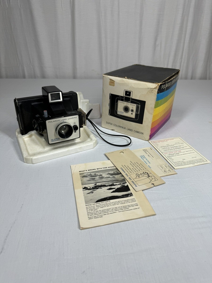 Vintage Polaroid Land Camera Super Colorpack in Box - Distance 