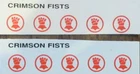 Decals Warhammer 40K Space Marines Crimson Fists Transfers