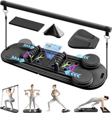 Pilates Reformer, Reformer Pilates Machine for Home Workout, Multifunctional Abd