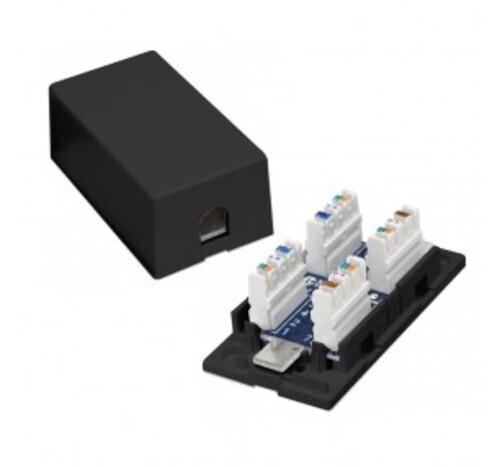 Mach Power BOX DI GIUNZIONE IN PLASTICA PER UTP CAT. 6 NERO (NW-PBJU6-BK)