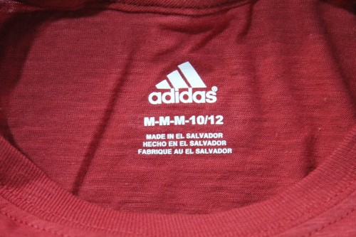 Adidas Unisex Kids FC Dallas City Worn Slub Short Sleeve T-Shirt JQ2 Red Medium - Picture 3 of 5