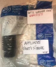 WH41X371 Set of Two GE Washer Drain Hose's 7 1/2" New Part's in Sealed Bag's