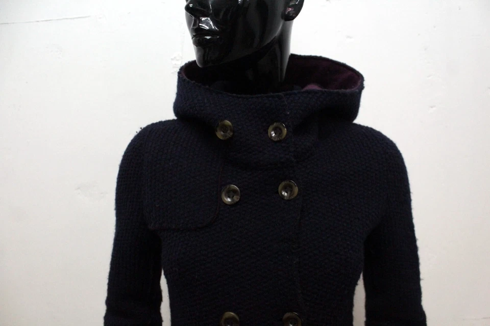 Roy Rogers Cappotto Donna Taglia 40 Giubbotto Blu Giacca Invernale Jacket Coat - Imagem 2 de 4